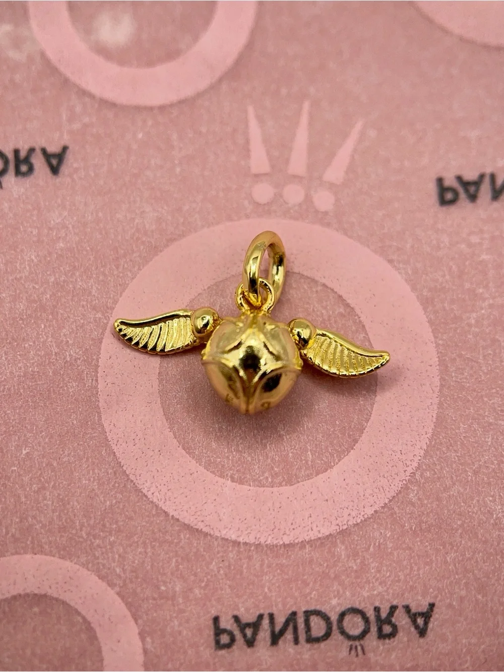 Pandora Harry Potter Golden Snitch Gold Plated Charm